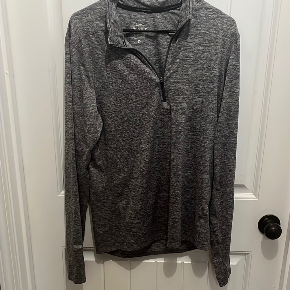 Nike Gray Quarter-Zip Pullover